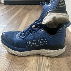 Hoka One Men's Navy Blue BONDI 6 (Wide)